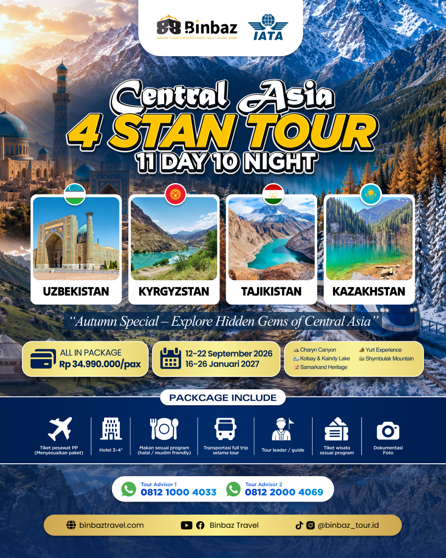 Central Asia 4 STAN Tour 11D 10N